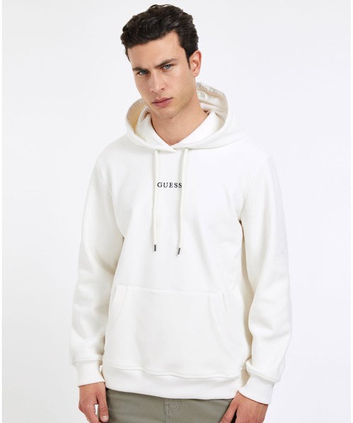 Guess（ゲス）の「Bonded Velvet Hoodie（パーカー・メンズ・ブラック/ホワイト・SMALL/MEDIUM/LARGE/X-LARGE）」の13枚目の写真