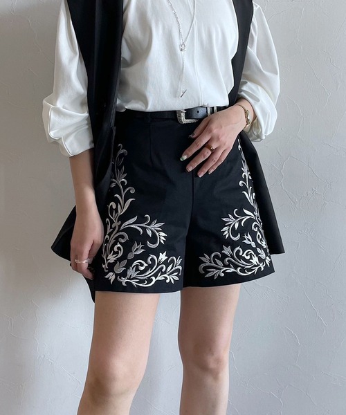 【保障できる】 PAGEBOY（ページボーイ）の「エンブロイダリーショートパンツ パンツ