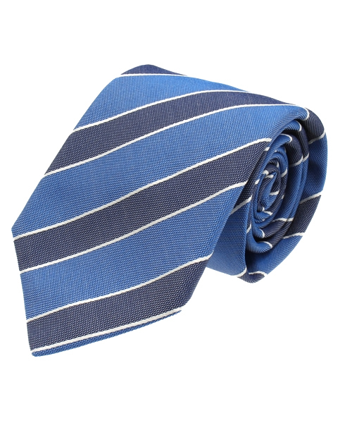 EDIFICE（エディフィス）の「Mouley ネイビーストライプタイ（ネクタイ