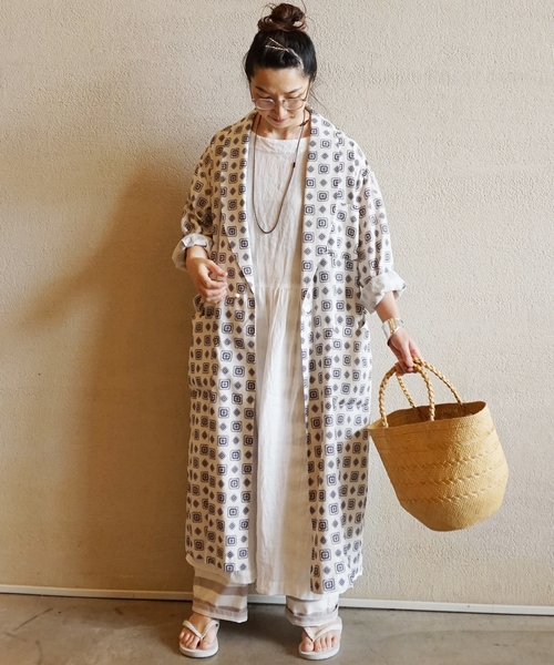 セール】【221VILLAGE / 221ヴィレッジ】 PRINTED GAWN（その他