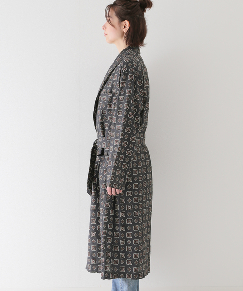 JOURNAL STANDARD LUXE（ジャーナルスタンダード　ラックス）の「【221VILLAGE / 221ヴィレッジ】 PRINTED GAWN（その他アウター・レディース・ネイビー/ホワイト・FREE）」の8枚目の写真