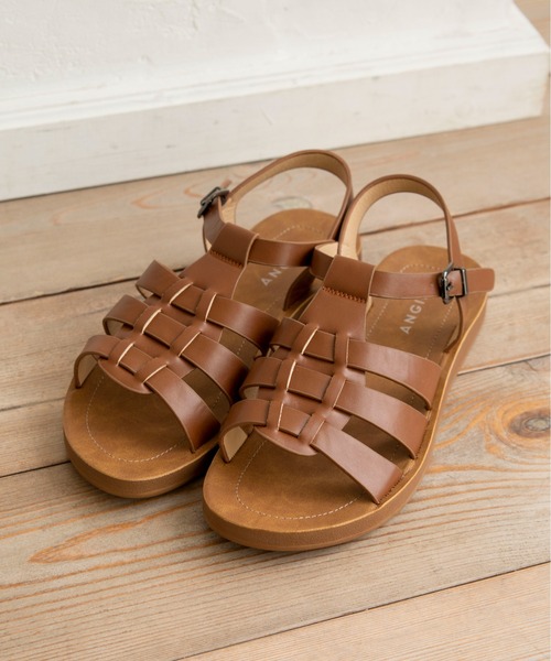 ANGIE（アンジー）の「フラットグルカサンダル（サンダル・レディース・アイボリー/ブラック/ブラウン・MEDIUM/X-LARGE/LARGE）」の6枚目の写真