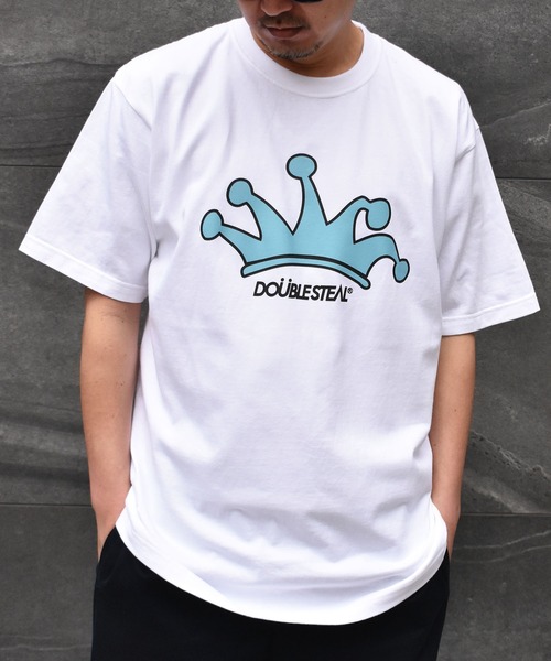 DOUBLE STEAL（ダブルスティール）の「HandCrown Heavy Tシャツ（Tシャツ/カットソー・メンズ・ブラック/ブルー/ホワイト・X-LARGE/XX-LARGE/LARGE/MEDIUM）」の2枚目の写真