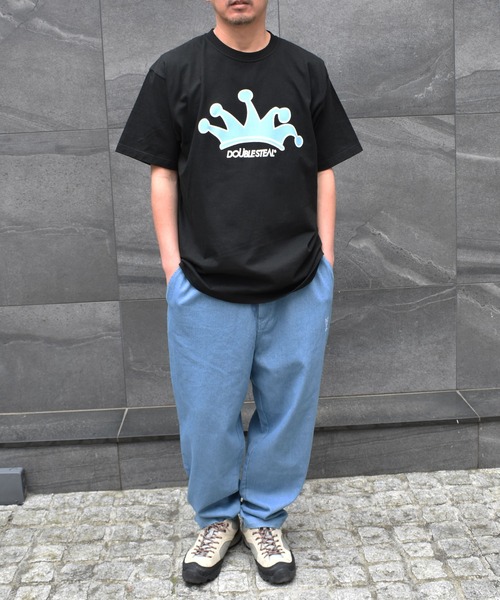 DOUBLE STEAL（ダブルスティール）の「HandCrown Heavy Tシャツ（Tシャツ/カットソー・メンズ・ブラック/ブルー/ホワイト・X-LARGE/XX-LARGE/LARGE/MEDIUM）」の12枚目の写真