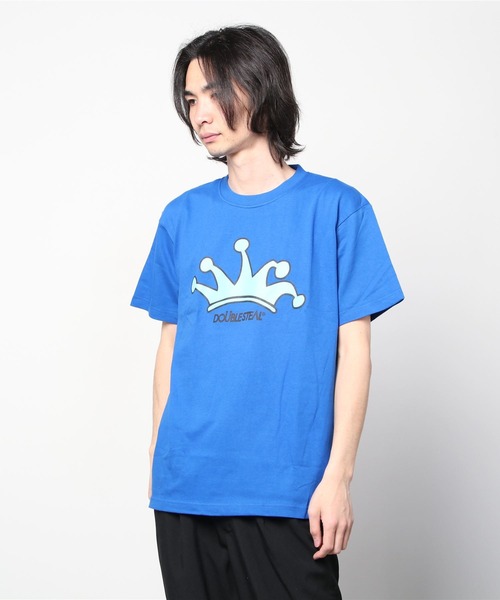 DOUBLE STEAL（ダブルスティール）の「HandCrown Heavy Tシャツ（Tシャツ/カットソー・メンズ・ブラック/ブルー/ホワイト・X-LARGE/XX-LARGE/LARGE/MEDIUM）」の20枚目の写真
