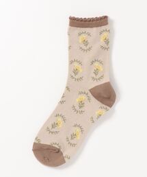 Samansa Mos2 | ピコット花柄ソックス(ソックス/靴下)