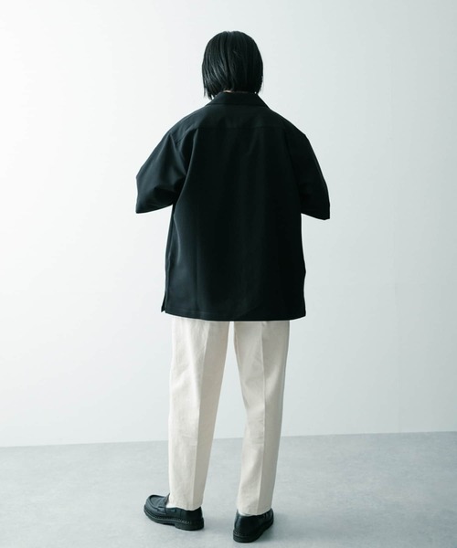 ITEMS URBANRESEARCH(アイテムズ アーバンリサーチ)の「TRストレッチ 半袖シャツ(シャツ/ブラウス・メンズ・ブラック/ベージュ/グレー/ブルー・MEDIUM/LARGE)」の22枚目の写真