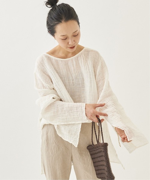 plage プラージュ　LINEN Gather ブラウス gather mini ブラウス（シャツ／ブラウス）｜Plage（プラージュ