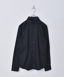 日本製ブロードホリゾンタルカラーデザインシャツ