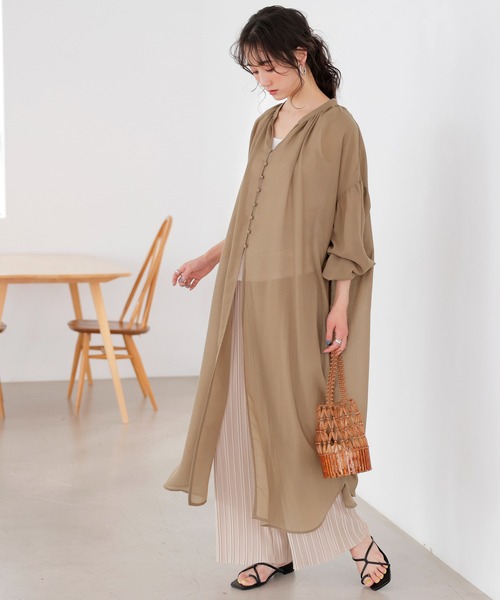 GeeRA(ジーラ)の「ボリューム袖カフタンワンピース(ワンピース・レディース・ブラック/ブルー/モカ・LARGE/MEDIUM/X-LARGE)」の19枚目の写真