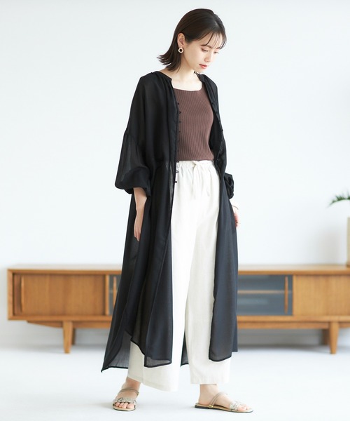 GeeRA(ジーラ)の「ボリューム袖カフタンワンピース(ワンピース・レディース・ブラック/ブルー/モカ・LARGE/MEDIUM/X-LARGE)」の10枚目の写真
