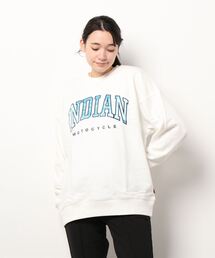 《INDIAN》サテンロゴ オーバーサイズトレーナー
