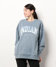 《INDIAN》サテンロゴ オーバーサイズトレーナー
