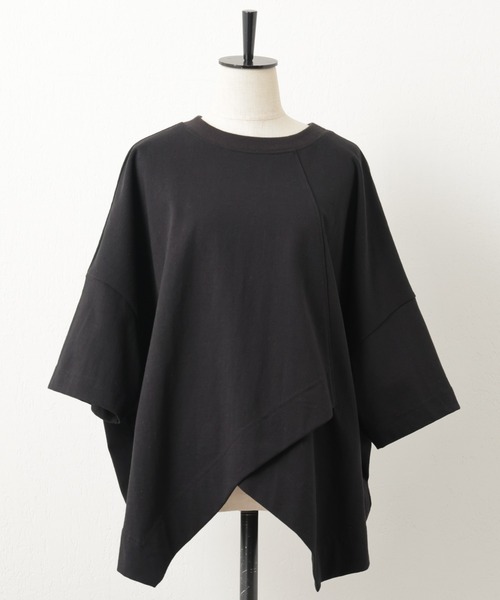 BEARDSLEY（ビアズリー）の「裾ランダムTシャツ（Tシャツ/カットソー・レディース・ブラック/オフホワイト/アイボリー・FREE）」の8枚目の写真