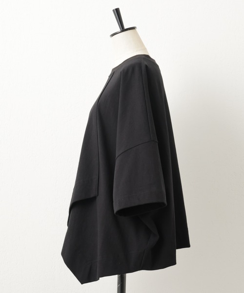 BEARDSLEY（ビアズリー）の「裾ランダムTシャツ（Tシャツ/カットソー・レディース・ブラック/オフホワイト/アイボリー・FREE）」の9枚目の写真