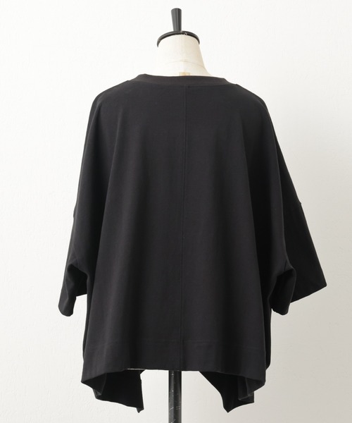 BEARDSLEY（ビアズリー）の「裾ランダムTシャツ（Tシャツ/カットソー・レディース・ブラック/オフホワイト/アイボリー・FREE）」の10枚目の写真