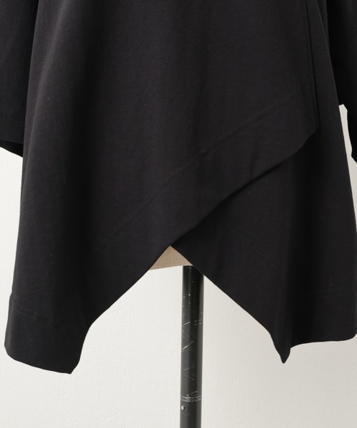 BEARDSLEY（ビアズリー）の「裾ランダムTシャツ（Tシャツ/カットソー・レディース・ブラック/オフホワイト/アイボリー・FREE）」の12枚目の写真