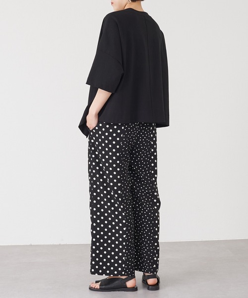 BEARDSLEY（ビアズリー）の「裾ランダムTシャツ（Tシャツ/カットソー・レディース・ブラック/オフホワイト/アイボリー・FREE）」の18枚目の写真