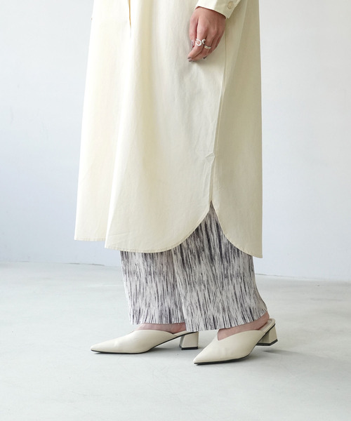 IAMUSE(アイアミューズ)の「【IAMUSE】スタンドカラーシャツワンピース S0661(シャツワンピース・レディース・ホワイト/ライトブルー/クリーム・FREE)」の6枚目の写真