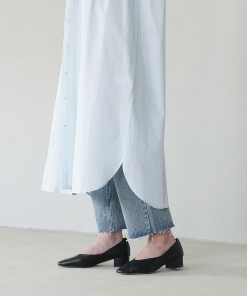IAMUSE(アイアミューズ)の「【IAMUSE】スタンドカラーシャツワンピース S0661(シャツワンピース・レディース・ホワイト/ライトブルー/クリーム・FREE)」の14枚目の写真