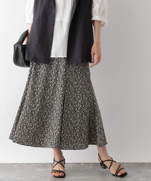 GLOBAL WORK（グローバルワーク）の「ジョーゼットマーメイドスカート/275595（スカート・レディース・チャコールグレー/ブラック/オフホワイト/グリーン/その他/ダークグレー/グレー系その他・FREE）」の4枚目の写真