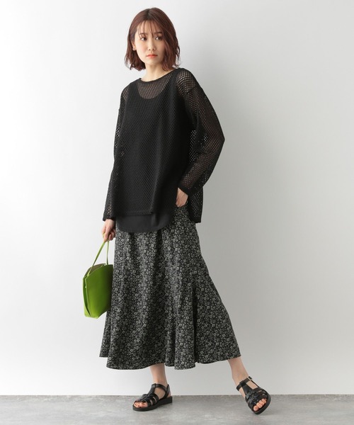 GLOBAL WORK（グローバルワーク）の「ジョーゼットマーメイドスカート/275595（スカート・レディース・チャコールグレー/ブラック/オフホワイト/グリーン/その他/ダークグレー/グレー系その他・FREE）」の11枚目の写真