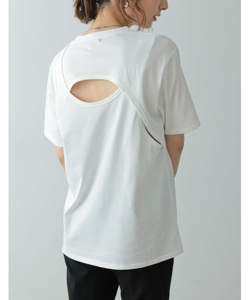 Re:EDIT(リエディ)の「バックデザインTシャツ(Tシャツ/カットソー・レディース・ブラック/ホワイト/ピンク・MEDIUM)」の11枚目の写真