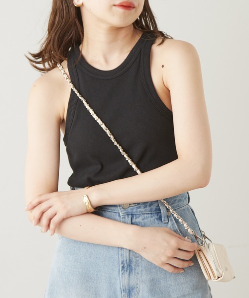 Chico（チコ）の「【SALON by Chico限定】パット付きアメスリタンク（Tシャツ/カットソー・レディース・ホワイト/ブラック/オートミール・FREE）」の16枚目の写真