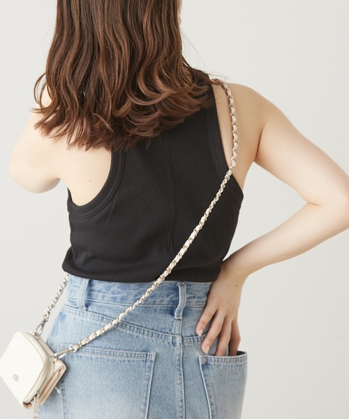 Chico（チコ）の「【SALON by Chico限定】パット付きアメスリタンク（Tシャツ/カットソー・レディース・ホワイト/ブラック/オートミール・FREE）」の18枚目の写真