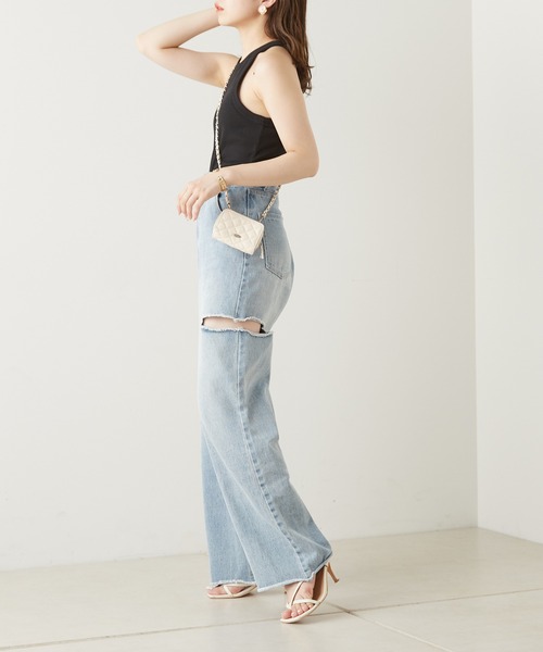 Chico（チコ）の「【SALON by Chico限定】パット付きアメスリタンク（Tシャツ/カットソー・レディース・ホワイト/ブラック/オートミール・FREE）」の20枚目の写真