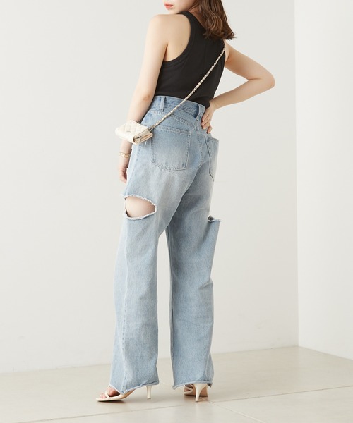 Chico（チコ）の「【SALON by Chico限定】パット付きアメスリタンク（Tシャツ/カットソー・レディース・ホワイト/ブラック/オートミール・FREE）」の21枚目の写真