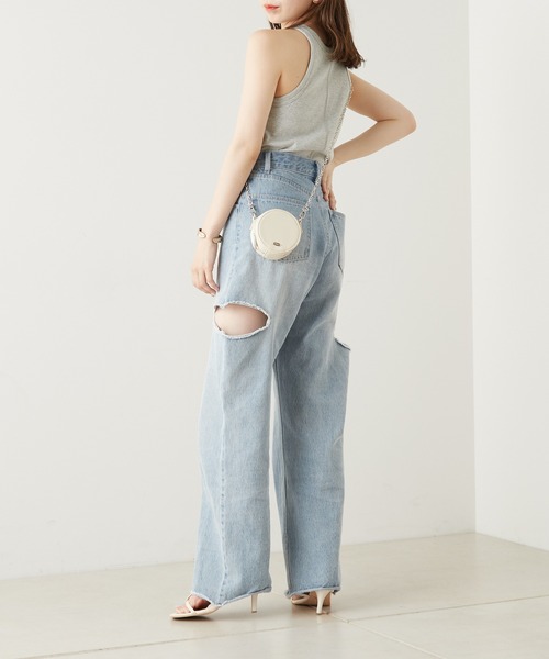 セール】【SALON by Chico限定】パット付きアメスリタンク（T