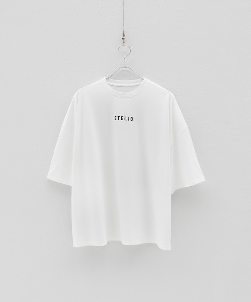 ETELIO（エテリオ）の「ルーズベーシックロゴTシャツ（Tシャツ/カットソー・メンズ・ワイン/ホワイト/サックスブルー/ブラック・L/S/M）」の12枚目の写真