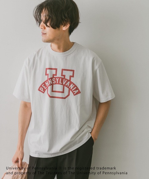 URBAN RESEARCH DOORS（アーバンリサーチドアーズ）の「カレッジプリントTシャツ（Tシャツ/カットソー・メンズ・ホワイト/ネイビー/レッド/ホワイト系その他・MEDIUM/LARGE/X-LARGE）」の6枚目の写真