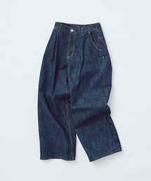 PAR ICI | 12.5OZデニム タックパンツ(デニムパンツ)