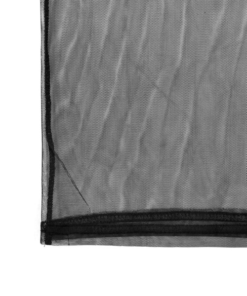 Figments（フィグメンツ）の「シアーフーディ（Tシャツ/カットソー・レディース・ブラック/カーキ・FREE）」の3枚目の写真