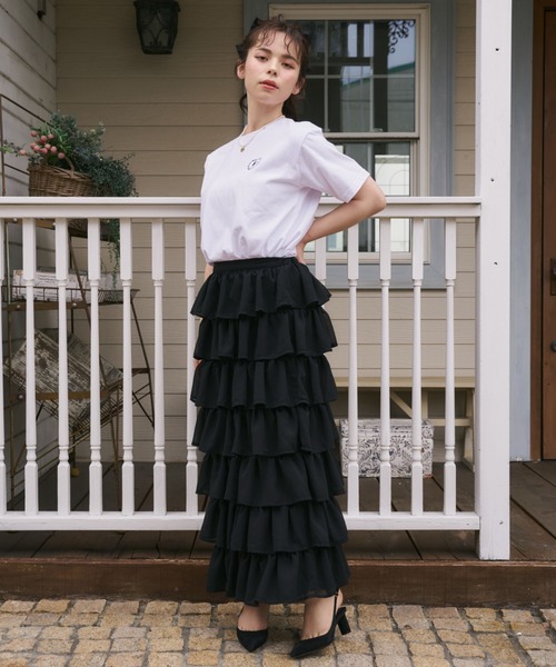 MIRO AMURETTE(ミロアミュレット)の「niwatori embroidery T-shirt(Tシャツ/カットソー・レディース・ホワイト×レッド/ホワイト×ネイビー・FREE)」の10枚目の写真