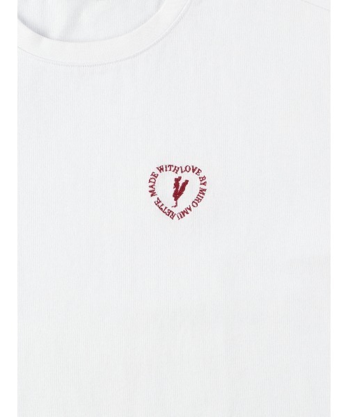 MIRO AMURETTE(ミロアミュレット)の「niwatori embroidery T-shirt(Tシャツ/カットソー・レディース・ホワイト×レッド/ホワイト×ネイビー・FREE)」の20枚目の写真