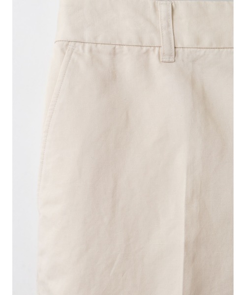 enchainement(アンシェヌマン)の「Cotton Linen Short Pants(その他パンツ・レディース・キャメル/オフホワイト/ブラック・1/2)」の4枚目の写真