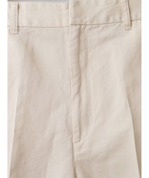 enchainement(アンシェヌマン)の「Cotton Linen Short Pants(その他パンツ・レディース・キャメル/オフホワイト/ブラック・1/2)」の5枚目の写真