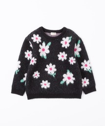 trois lapins kp | 花柄ジャガード編みセーター(140～150cm)(ニット/セーター)