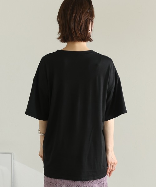 ElegChic(エレグシック)の「プリントTシャツ(Tシャツ/カットソー・レディース・ホワイト系その他3/グレー/ミント/ホワイト系その他4/ホワイト/ホワイト系その他2/ブラック系その他/ホワイト系その他/ブラック・FREE)」の12枚目の写真