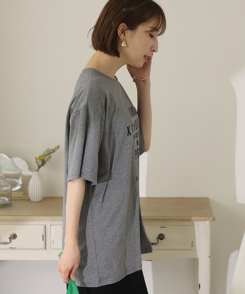 ElegChic(エレグシック)の「プリントTシャツ(Tシャツ/カットソー・レディース・ホワイト系その他3/グレー/ミント/ホワイト系その他4/ホワイト/ホワイト系その他2/ブラック系その他/ホワイト系その他/ブラック・FREE)」の15枚目の写真