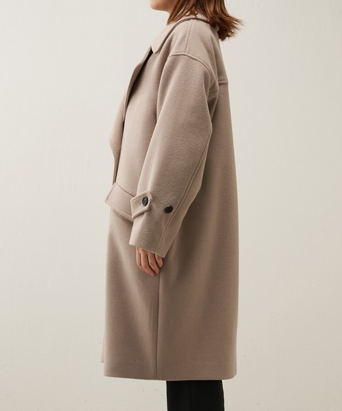 Lui's（ルイス）の「【カタログ掲載アイテム】ハイクオリティメルトンビッグPコート（ピーコート・レディース・ライトベージュ/グレー/ブラック・FREE）」の13枚目の写真