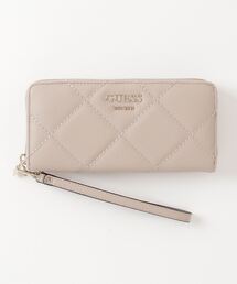 GUESS/ゲス キルティングアラウンドZIPウォレット