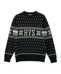 HYSTERIC GLAMOUR | SKULL NORDICジャカード セーター(ニット/セーター)