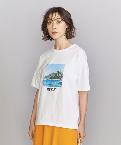 TRANSIT(トランジット)の「【別注】<TRANSIT>NAFPLIO TEE/Tシャツ(Tシャツ/カットソー・レディース・ホワイト・FREE)」の5枚目の写真