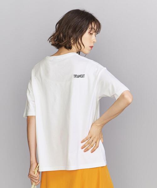 TRANSIT(トランジット)の「【別注】<TRANSIT>NAFPLIO TEE/Tシャツ(Tシャツ/カットソー・レディース・ホワイト・FREE)」の3枚目の写真