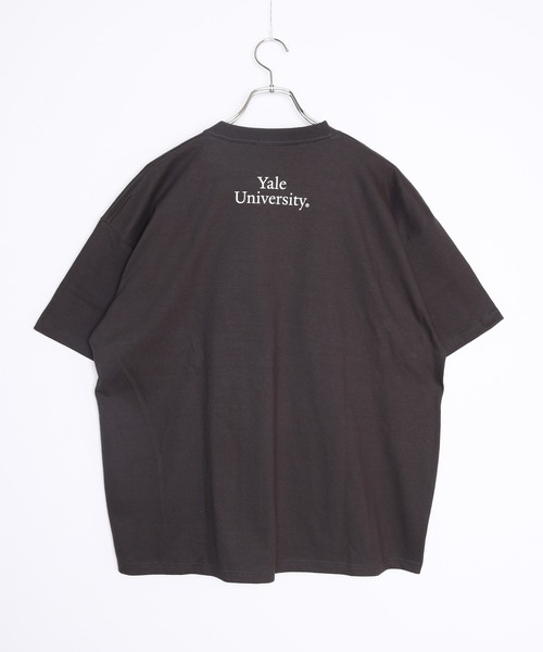 WESTSEA（ウエストシー）の「YALE 大学T ヘビーウエイト ビッグシルエットTシャツ（Tシャツ/カットソー・メンズ・ホワイト/ホワイト系その他/グレー系その他/チャコール・M/L/XL）」の9枚目の写真