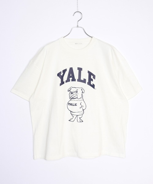 WESTSEA（ウエストシー）の「YALE 大学T ヘビーウエイト ビッグシルエットTシャツ（Tシャツ/カットソー・メンズ・ホワイト/ホワイト系その他/グレー系その他/チャコール・M/L/XL）」の12枚目の写真